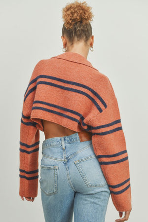 Strip Crop Sweater